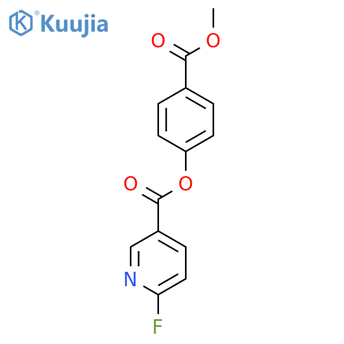 4-(Methoxycarbonyl)phenyl 6-fluoropyridine-3-carboxylate structure