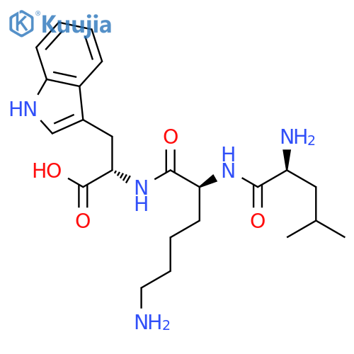 L-Tryptophan, N-(N2-L-leucyl-L-lysyl)- structure