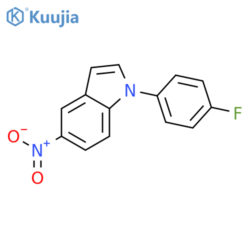 1H-Indole, 1-(4-fluorophenyl)-5-nitro- structure