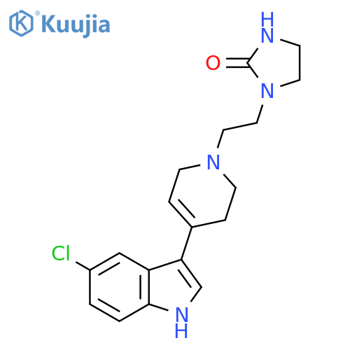 2-Imidazolidinone,1-[2-[4-(5-chloro-1H-indol-3-yl)-3,6-dihydro-1(2H)-pyridinyl]ethyl]- structure