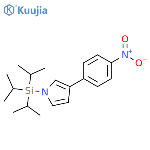 1H-Pyrrole, 3-(4-nitrophenyl)-1-[tris(1-methylethyl)silyl]- structure