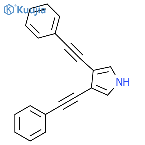 1H-Pyrrole, 3,4-bis(phenylethynyl)- structure