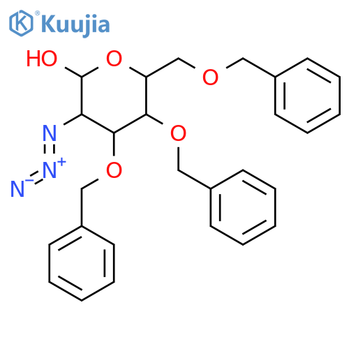 α-D-Glucopyranose, 2-azido-2-deoxy-3,4,6-tris-O-(phenylmethyl)- structure