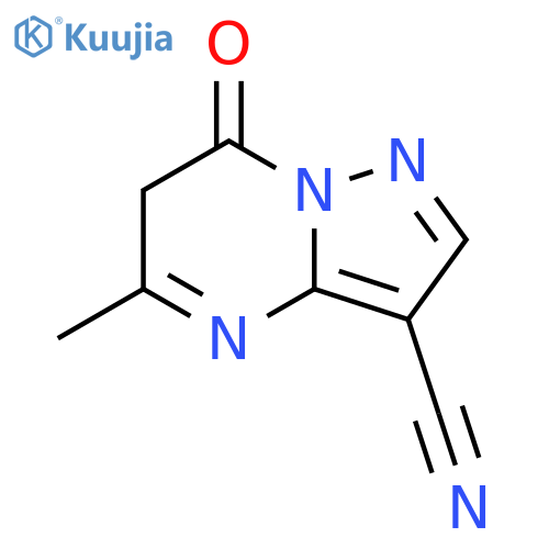 Pyrazolo[1,5-a]pyrimidine-3-carbonitrile, 6,7-dihydro-5-methyl-7-oxo- structure