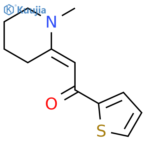 Ethanone, 2-(1-methyl-2-piperidinylidene)-1-(2-thienyl)-, (E)- structure