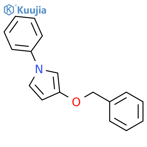 1H-Pyrrole, 1-phenyl-3-(phenylmethoxy)- structure