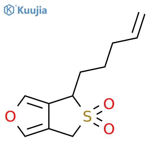 4H,6H-Thieno[3,4-c]furan, 4-(4-pentenyl)-, 5,5-dioxide structure