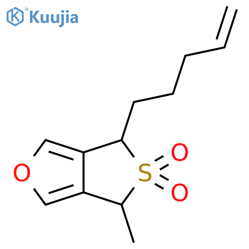 4H,6H-Thieno[3,4-c]furan, 4-methyl-6-(4-pentenyl)-, 5,5-dioxide structure