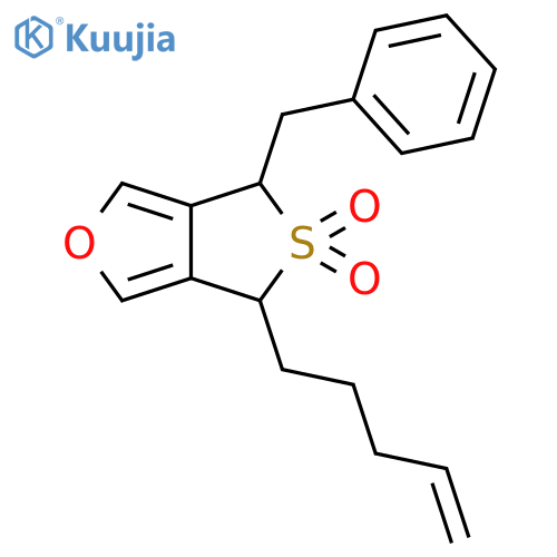 4H,6H-Thieno[3,4-c]furan, 4-(4-pentenyl)-6-(phenylmethyl)-, 5,5-dioxide structure