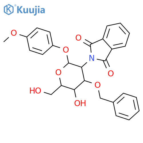 4-Methoxyphenyl 3-O-benzyl-2-deoxy-2-phthalimido-b-D-glucopyranoside structure
