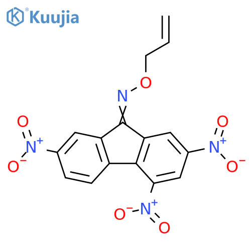 9H-Fluoren-9-one, 2,4,7-trinitro-, O-2-propenyloxime structure