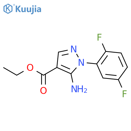 Ethyl 5-Amino-1-(2,5-difluorophenyl)pyrazole-4-carboxylate structure