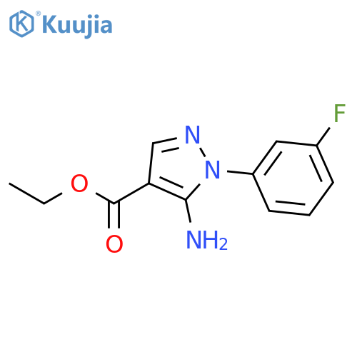 Ethyl 5-amino-1-(3-fluorophenyl)-1H-pyrazole-4-carboxylate structure