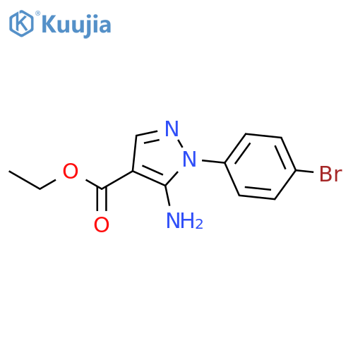 5-Amino-1-(4-bromophenyl)-1H-pyrazole-4-carboxylic acid ethyl ester structure