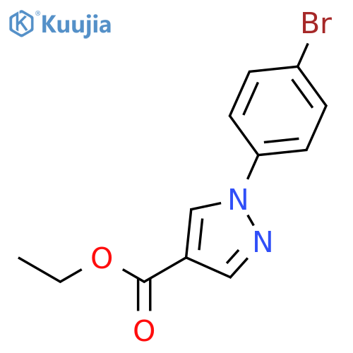 Ethyl 1-(4-bromophenyl)-1H-pyrazole-4-carboxylate structure