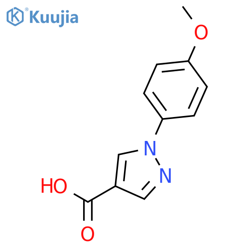 1-(4-methoxyphenyl)-1H-pyrazole-4-carboxylic acid structure