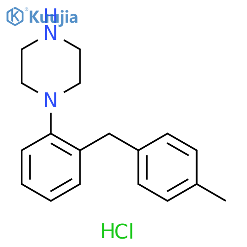 Piperazine, 1-[2-[(4-methylphenyl)methyl]phenyl]-, hydrochloride (1:1) structure