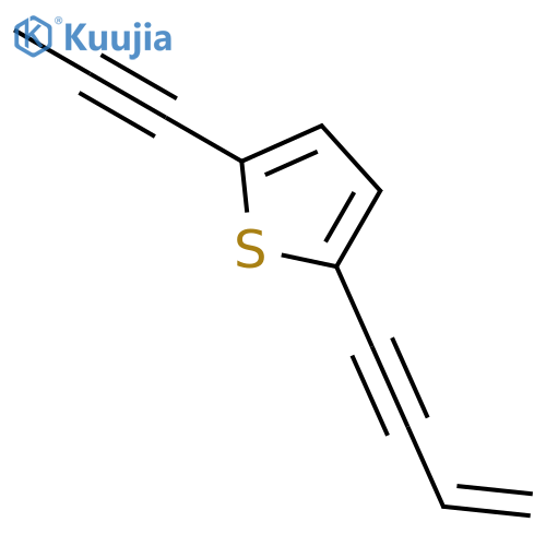 Thiophene, 2-(3-buten-1-ynyl)-5-(1-propynyl)- structure
