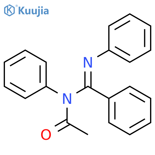 Acetamide, N-phenyl-N-[phenyl(phenylimino)methyl]- structure