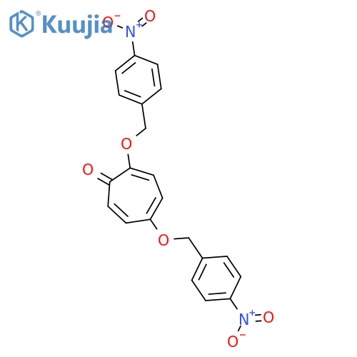 2,4,6-Cycloheptatrien-1-one, 4,7-bis[(4-nitrophenyl)methoxy]- structure