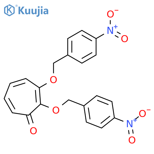 2,4,6-Cycloheptatrien-1-one, 2,3-bis[(4-nitrophenyl)methoxy]- structure