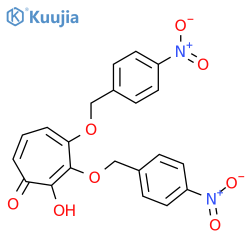 2,4,6-Cycloheptatrien-1-one, 2-hydroxy-3,4-bis[(4-nitrophenyl)methoxy]- structure