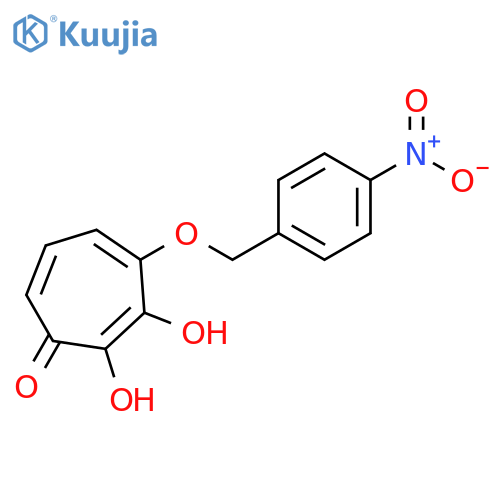 2,4,6-Cycloheptatrien-1-one, 2,3-dihydroxy-4-[(4-nitrophenyl)methoxy]- structure