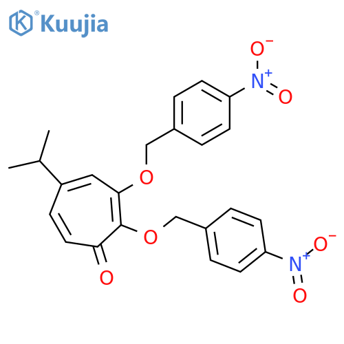 2,4,6-Cycloheptatrien-1-one,5-(1-methylethyl)-2,3-bis[(4-nitrophenyl)methoxy]- structure