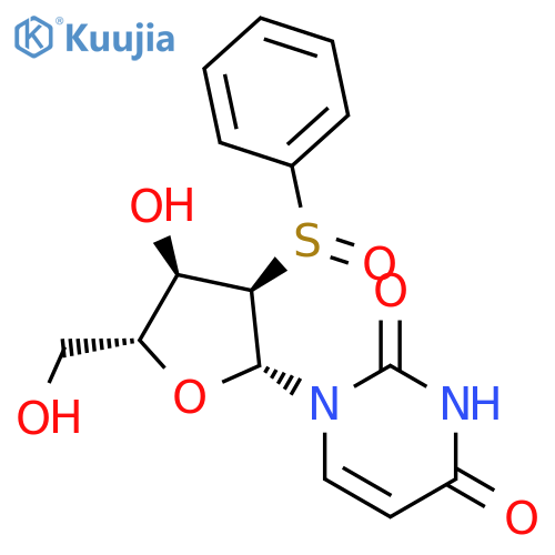 Uridine, 2'-deoxy-2'-(phenylsulfinyl)-, (R)- structure