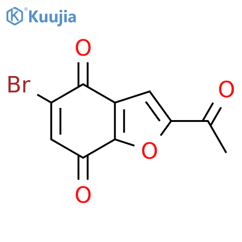 2-acetyl-5-bromo-4,7-dihydro-1-benzofuran-4,7-dione structure