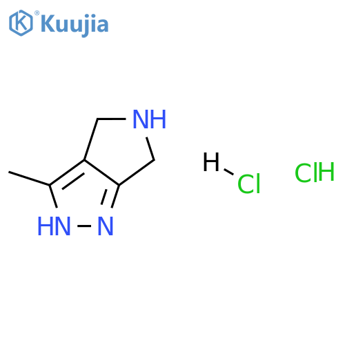 3-methyl-1,4,5,6-tetrahydropyrrolo[3,4-c]pyrazole;hydrochloride structure