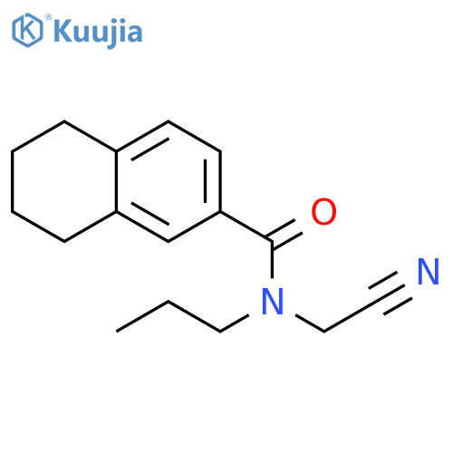 2-Naphthalenecarboxamide, N-(cyanomethyl)-5,6,7,8-tetrahydro-N-propyl- structure