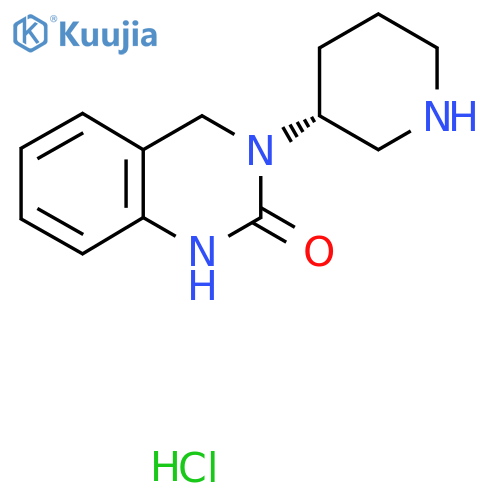 3-[(3R)-Piperidin-3-yl]-1,2,3,4-tetrahydroquinazolin-2-one hydrochloride structure