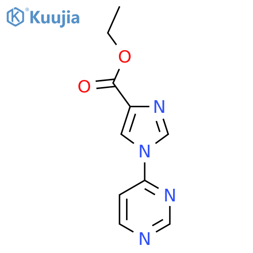 Ethyl 1-(pyrimidin-4-yl)-1H-imidazole-4-carboxylate structure