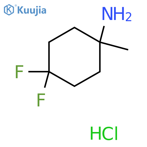 4,4-difluoro-1-methylcyclohexan-1-amine hydrochloride structure
