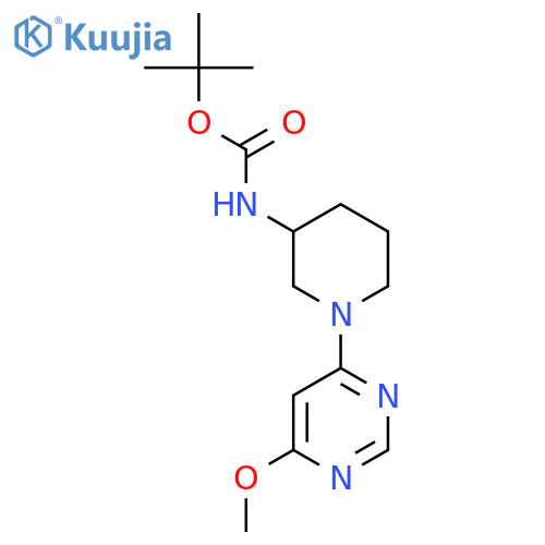tert-Butyl (1-(6-methoxypyrimidin-4-yl)piperidin-3-yl)carbamate structure
