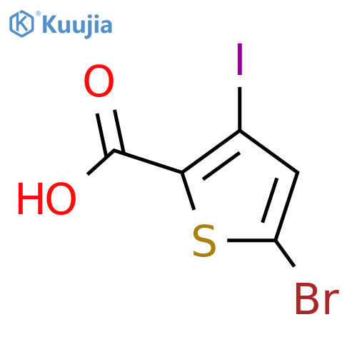 5-Bromo-3-iodothiophene-2-carboxylic acid structure