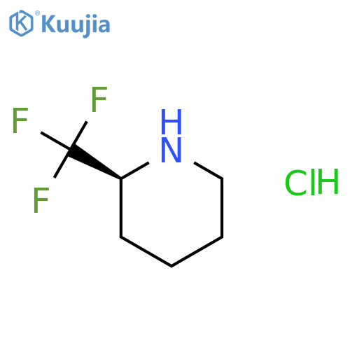 (2S)-2-(trifluoromethyl)piperidine hydrochloride structure