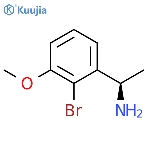 (1R)-1-(2-bromo-3-methoxyphenyl)ethan-1-amine structure