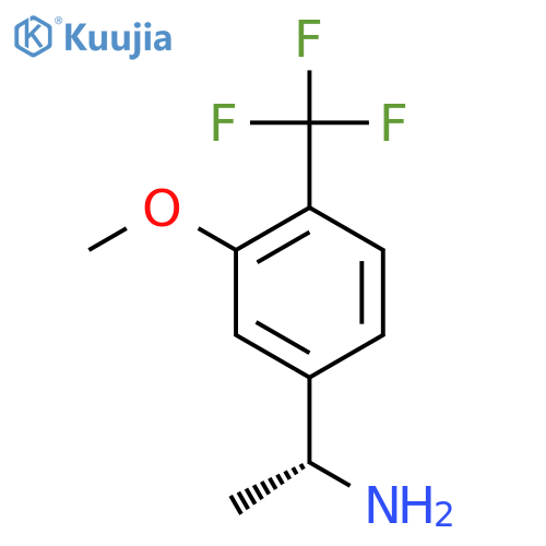 (1R)-1-3-methoxy-4-(trifluoromethyl)phenylethan-1-amine structure