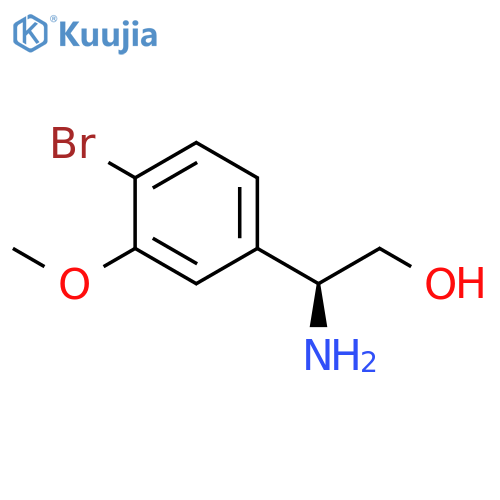 (2S)-2-amino-2-(4-bromo-3-methoxyphenyl)ethan-1-ol structure