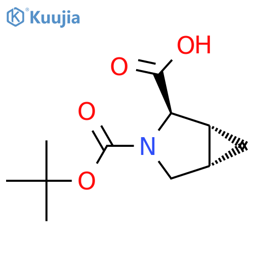 (1R,2R,5S)-3-[(tert-butoxy)carbonyl]-3-azabicyclo[3.1.0]hexane-2-carboxylic acid structure