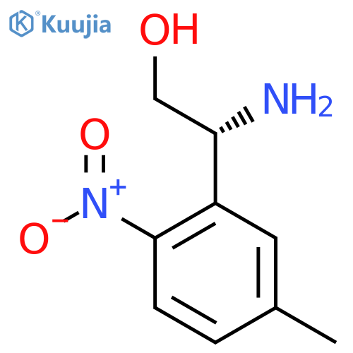 (2R)-2-amino-2-(5-methyl-2-nitrophenyl)ethan-1-ol structure