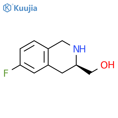 [(3R)-6-fluoro-1,2,3,4-tetrahydroisoquinolin-3-yl]methanol structure