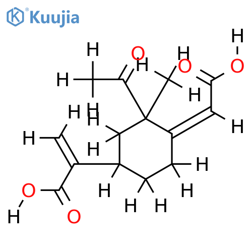 3,4-seco-4-oxo-3-nor-eremophila-1(10),11(13)-dien-2,12-dioic acid structure