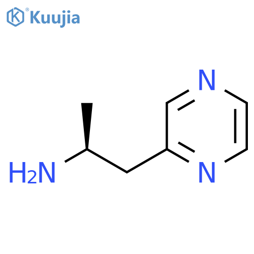 (2S)-1-(pyrazin-2-yl)propan-2-amine structure