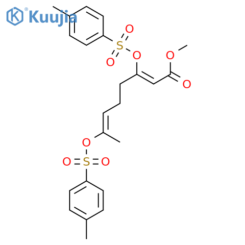 (2Z,6E)-3,7-Bis(4-methylphenyl)sulfonyloxy-2,6-octadienoic Acid Methyl Ester structure
