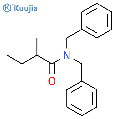 Butanamide, 2-methyl-N,N-bis(phenylmethyl)- structure