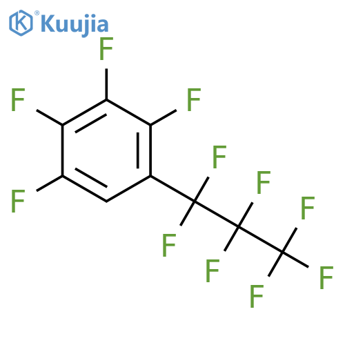 Benzene, 1,2,3,4-tetrafluoro-5-(heptafluoropropyl)- structure