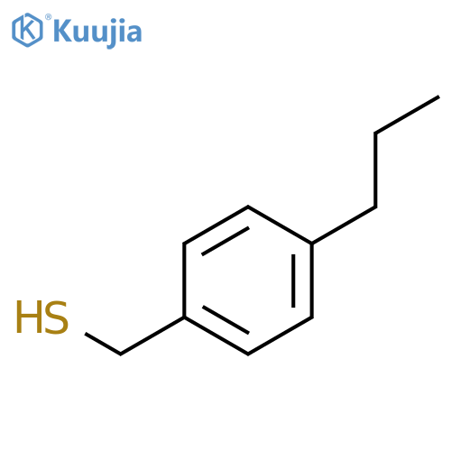 Benzenemethanethiol, 4-propyl- structure